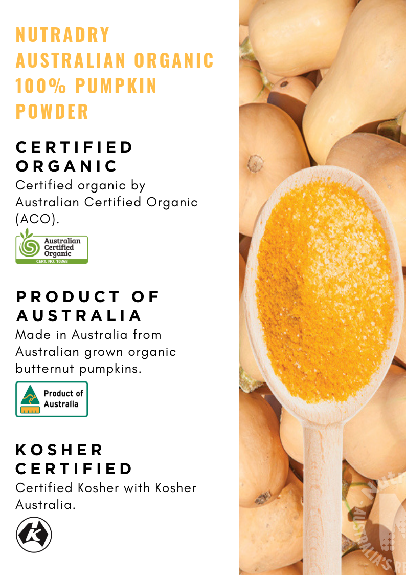 Australian organic pumpkin powder